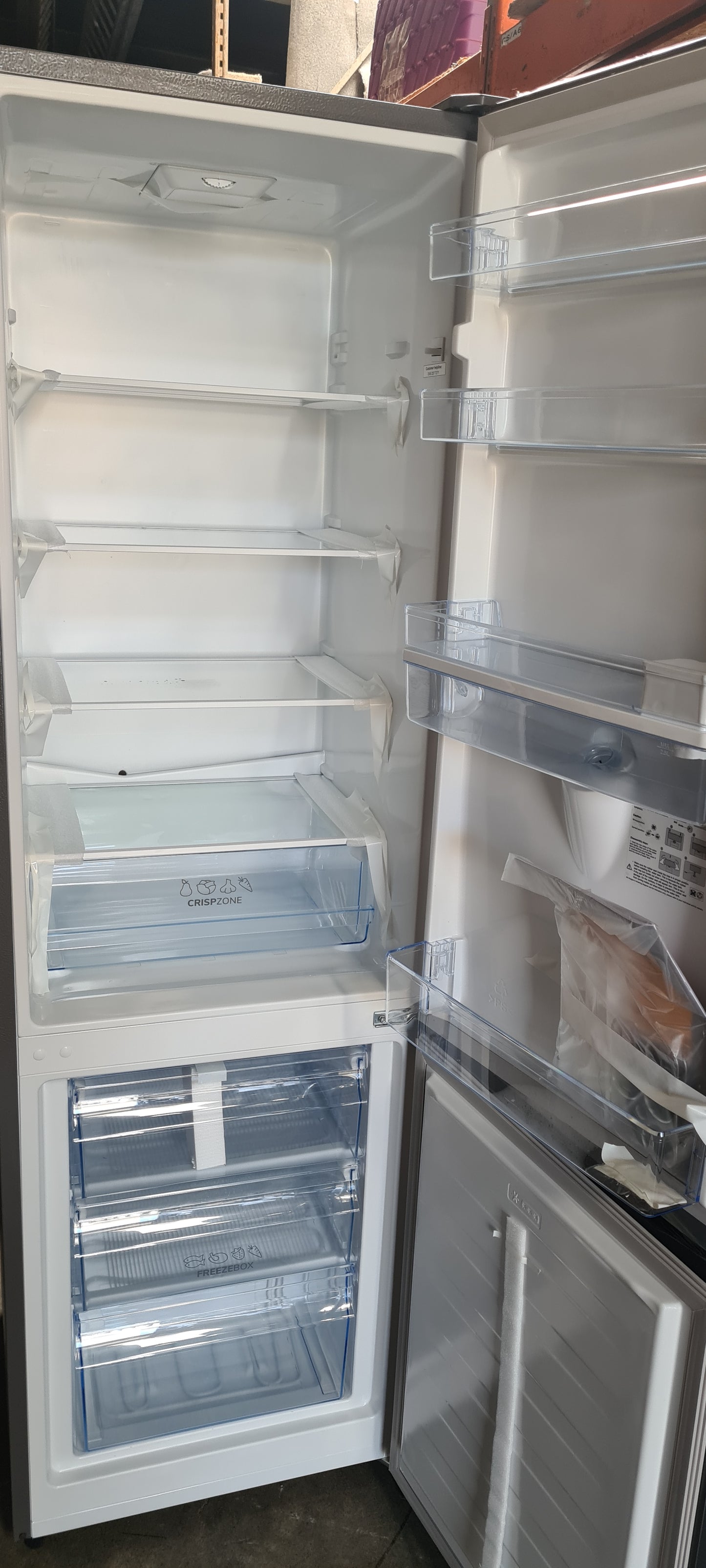 Bush ME55180FFWTDS Freestanding Fridge Freezer - Silver