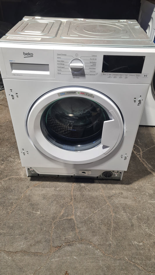 BEKO WTIK94121F Integrated WiFi-enabled 9 kg 1400 Spin Washing Machine - White