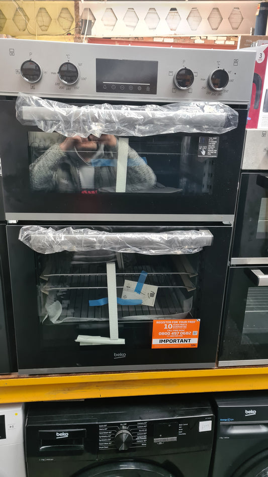 BEKO Pro RecycledNet BBXDF22300S Electric Double Oven - Silver