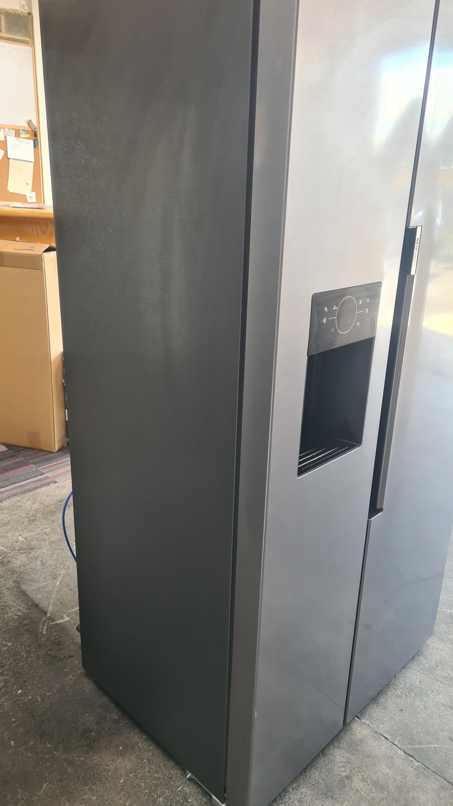 Beko HarvestFresh™ ASP342VPS Plumbed Frost Free American Fridge Freezer - Stainless Steel Effect