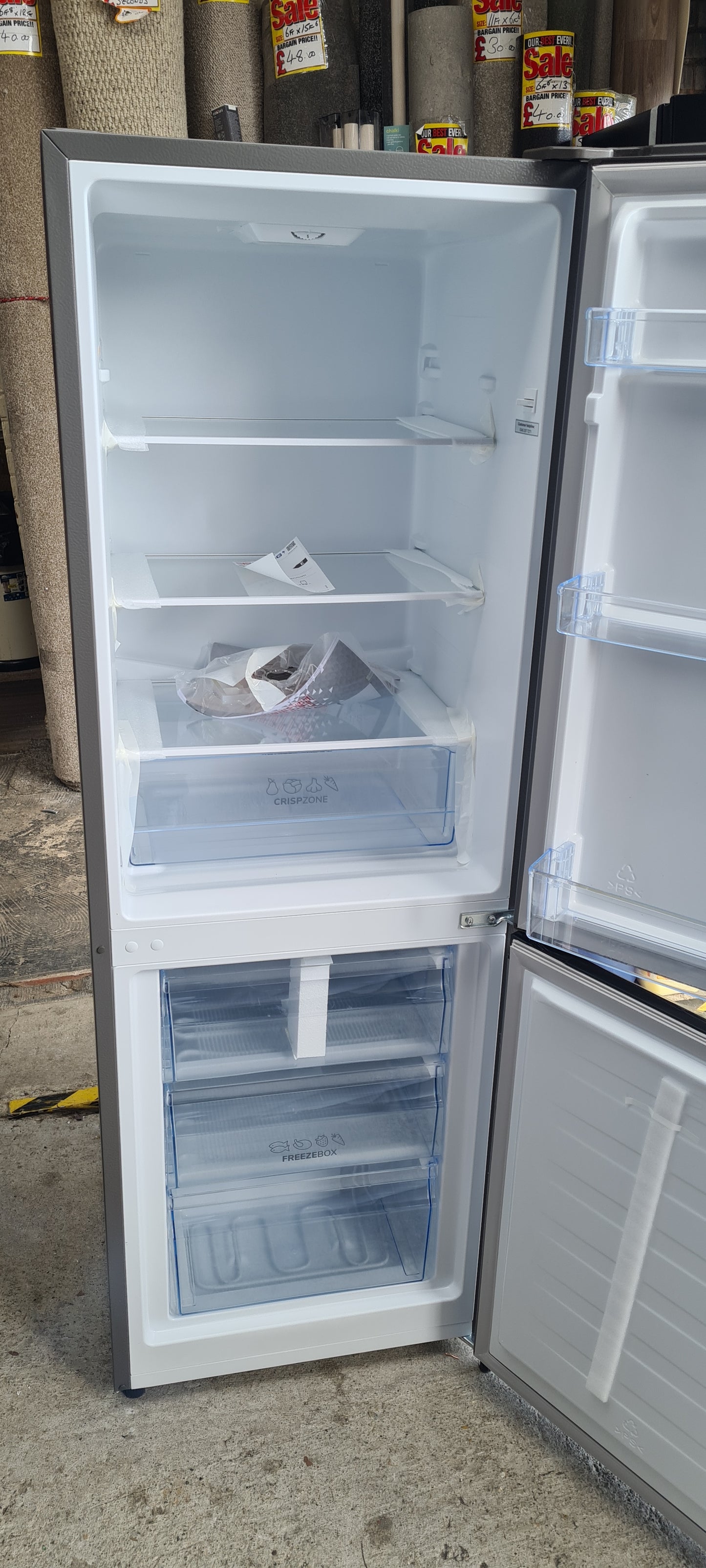 Bush ME55161S Freestanding Fridge Freezer - Silver
