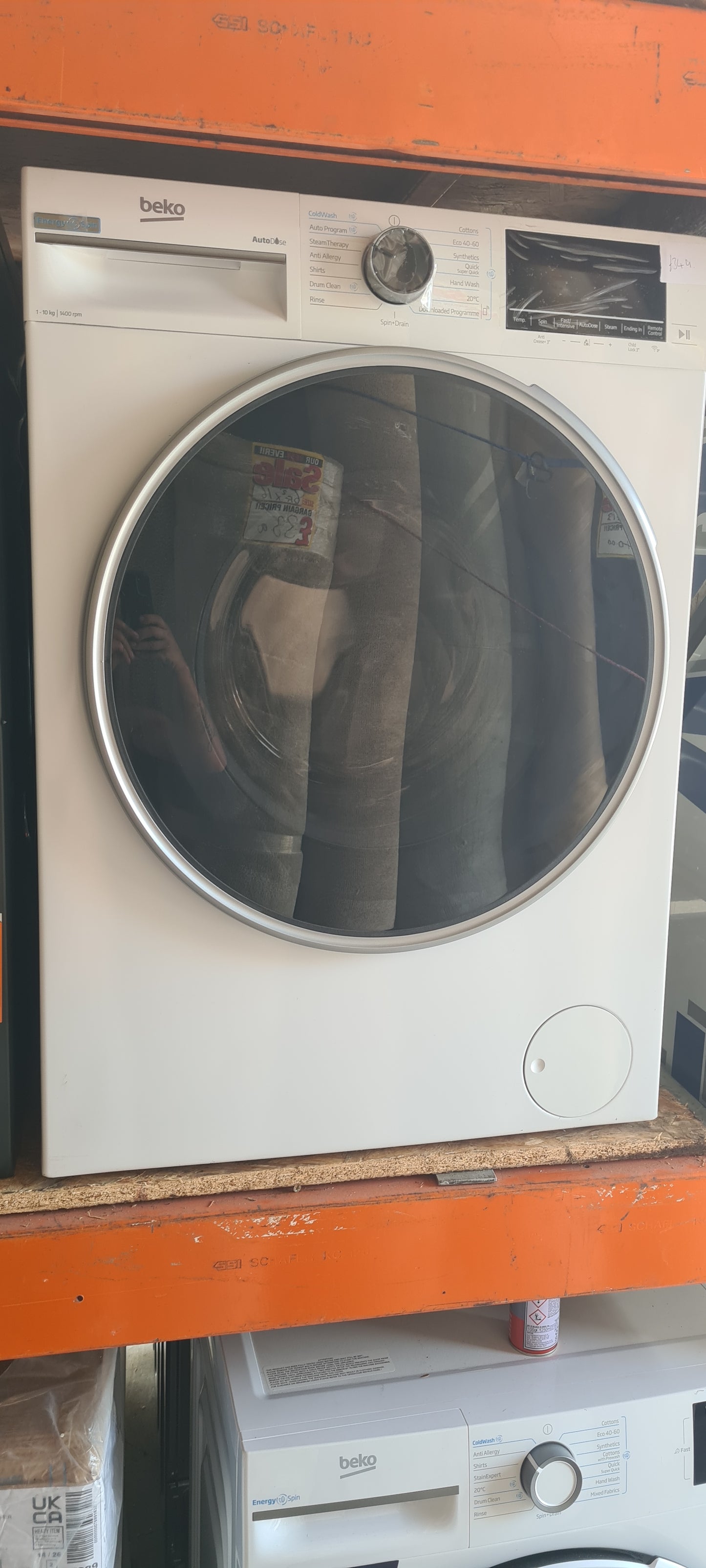 BEKO Pro EnergySpin B5W51041BDW 10 kg 1400 Spin Washing Machine - White
