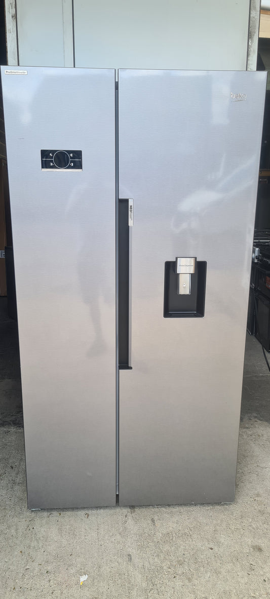 BEKO Pro HarvestFresh ASD2442VPS American-Style Fridge Freezer - Stainless Steel