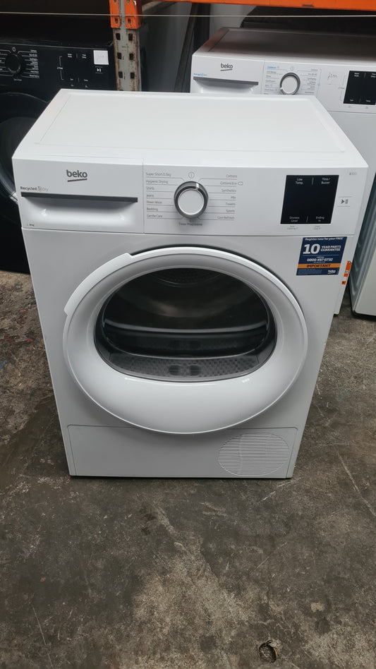 Beko BMN3T3823W 8kg Heat Pump Tumble Dryer - White