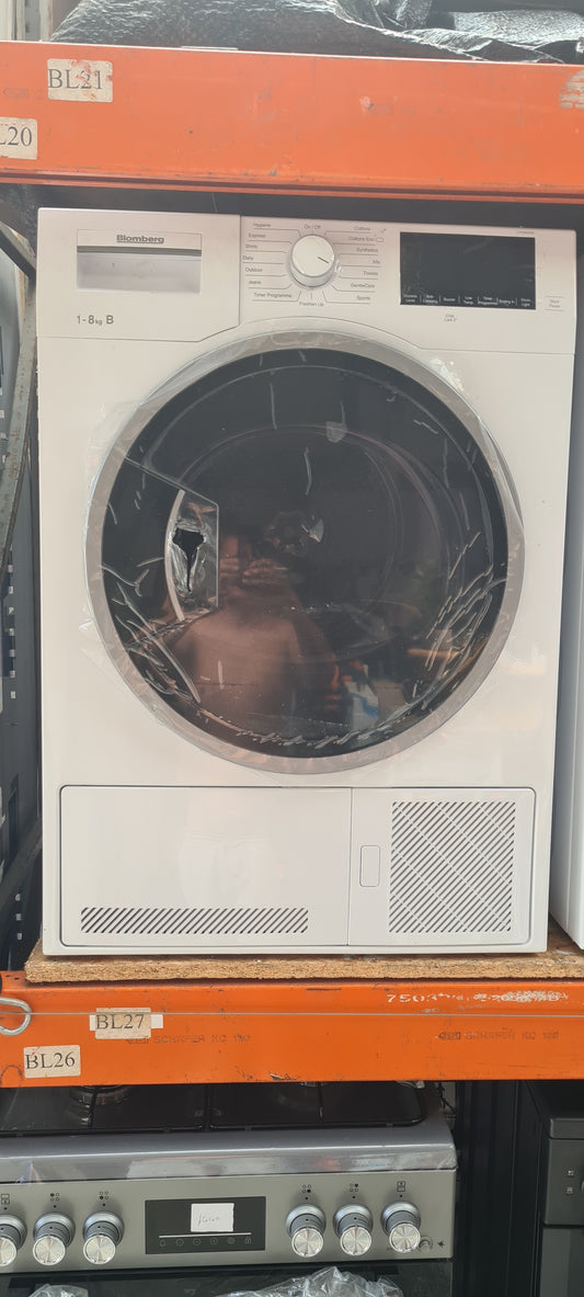 Blomberg LTK38020W 8kg Condenser Tumble Dryer - White