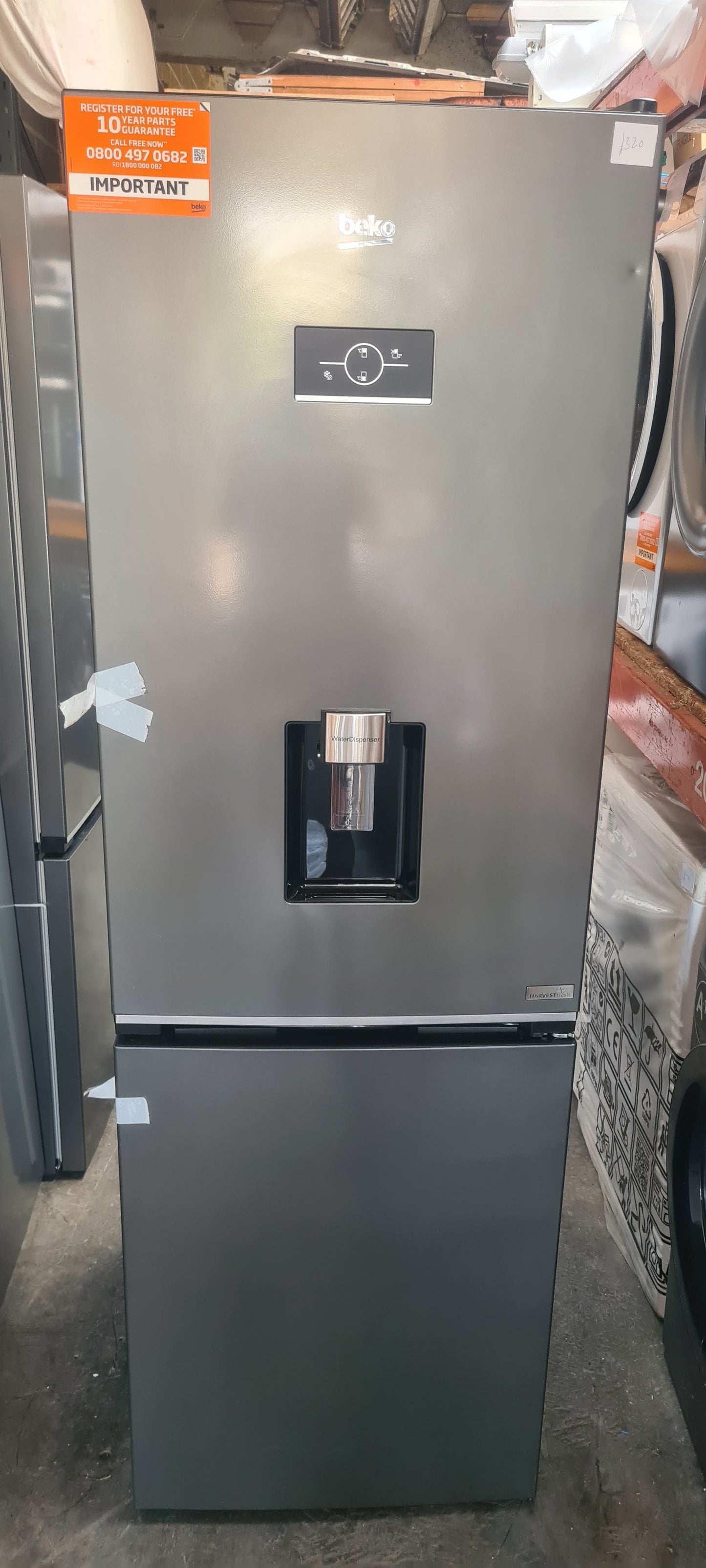 BEKO Pro CNG4686DVG 60/40 Fridge Freezer - Graphite