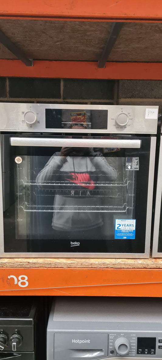 Beko 60cm Electric 72 Litre AeroPerfect Fan Single Oven - Stainless Steel - BBIF16300X