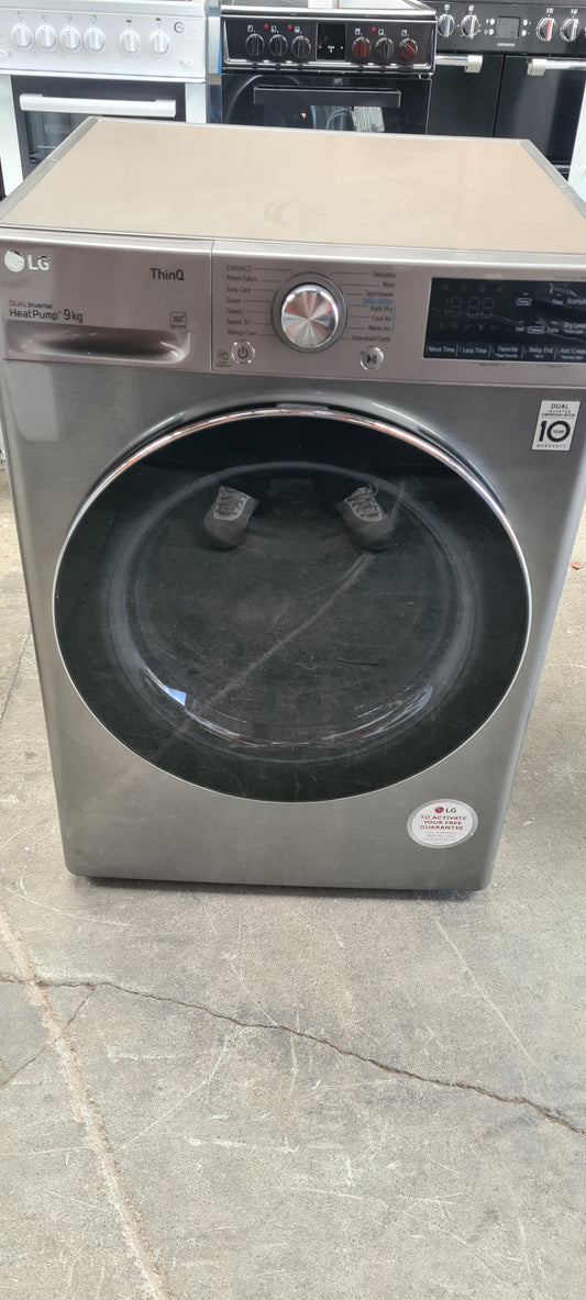 LG FDV909S Tumble Dryer Freestanding Front-Load 9 kg Stainless Steel