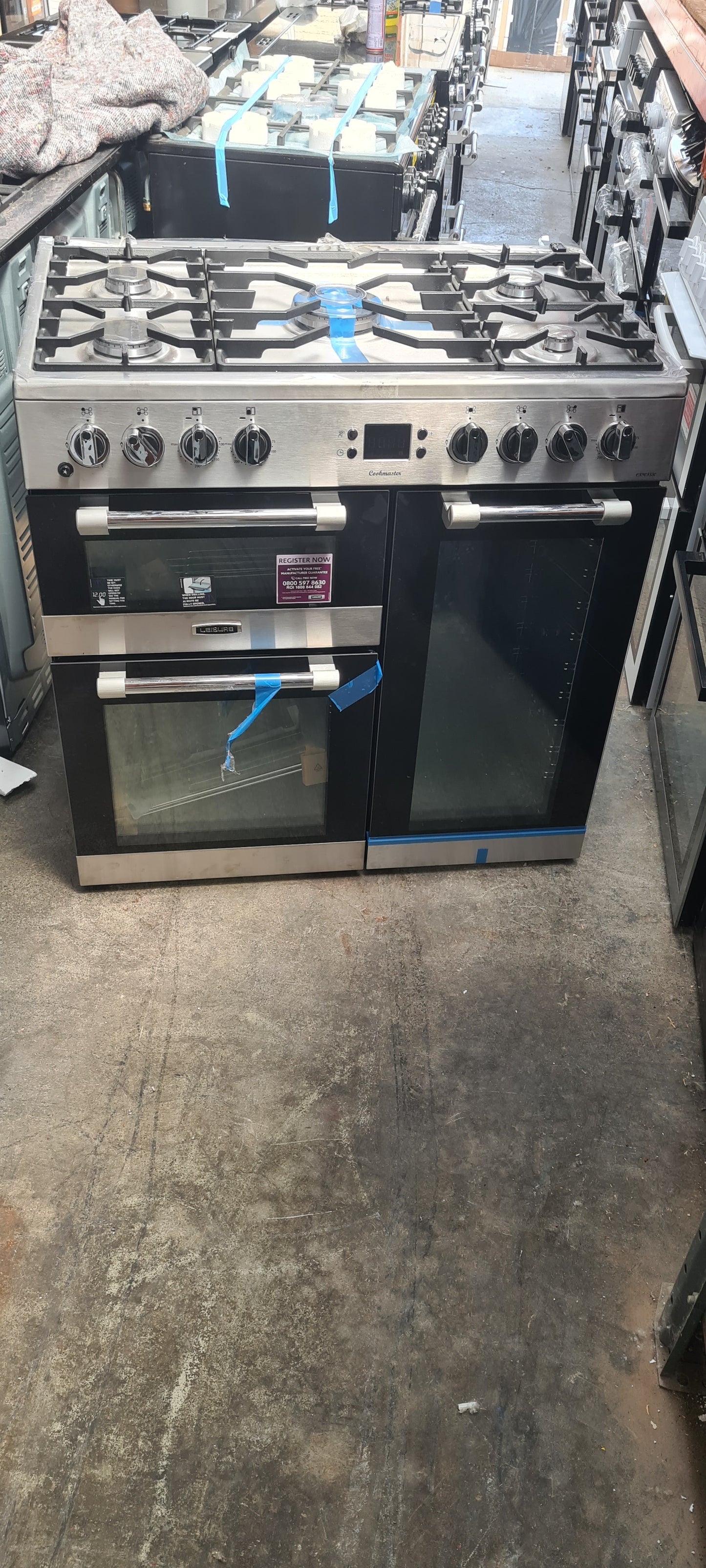 LEISURE CK90F530X 90 cm Dual Fuel Range Cooker - Stainless Steel & Chrome
