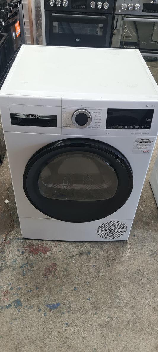 Bosch WQG24509GB 9kg Heat Pump Tumble Dryer - White Reconditioned