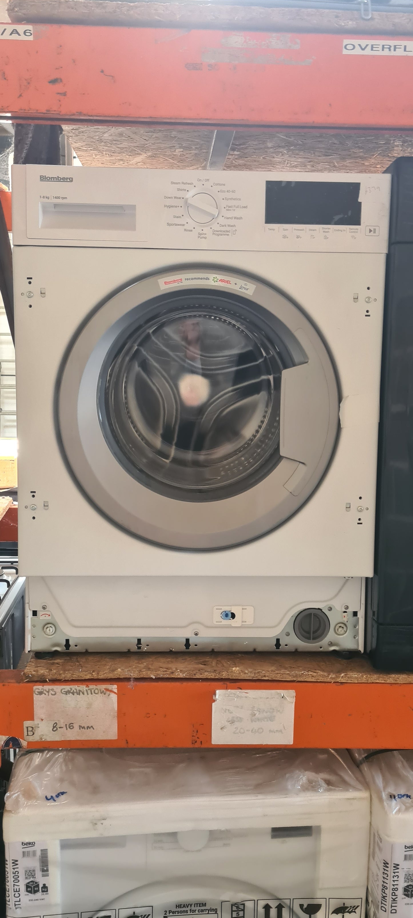 Blomberg LWI284420 8kg 1400 Spin Integrated RecycledTub Washing Machine