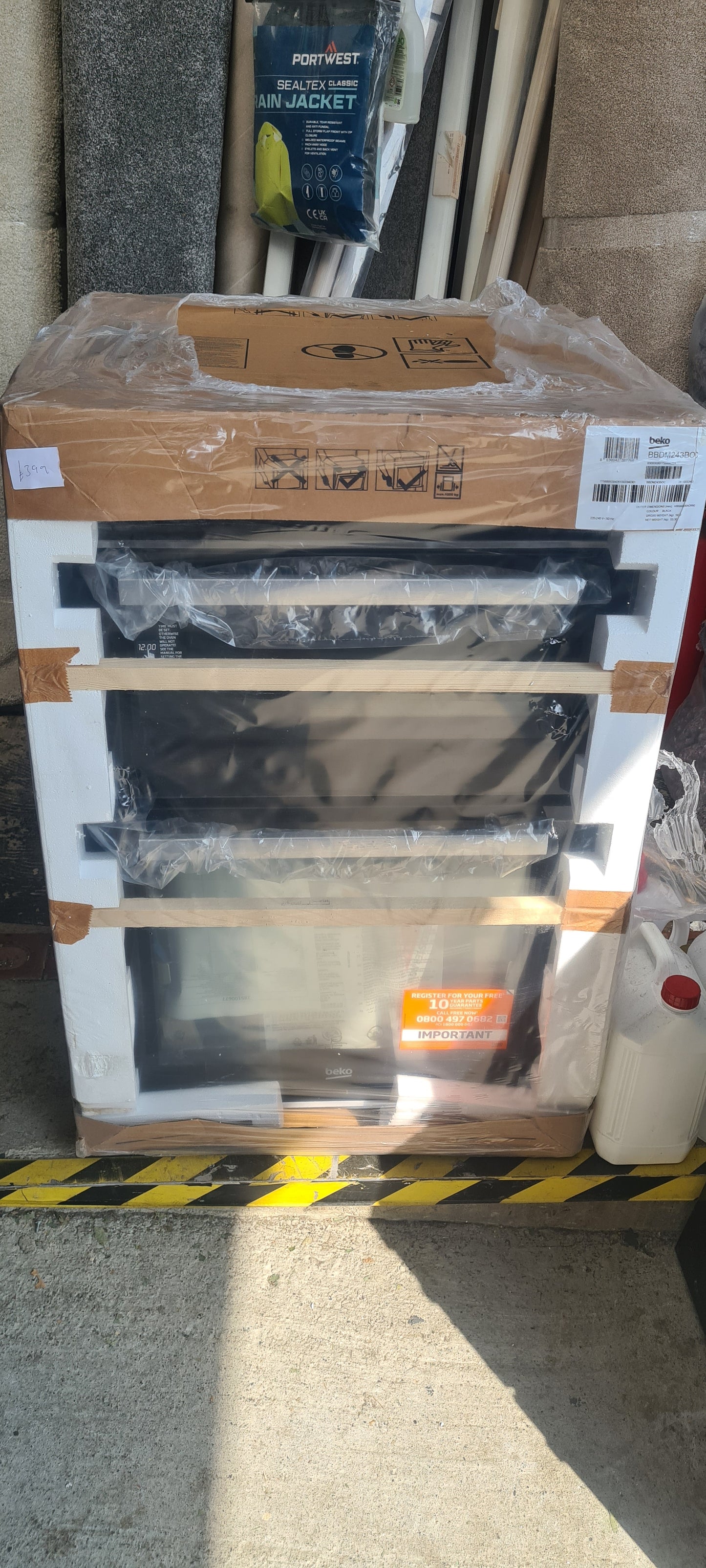 Beko RecycledNet® BBDM243BOC Built In Electric Double Oven - Black / Glass - A/A Rated