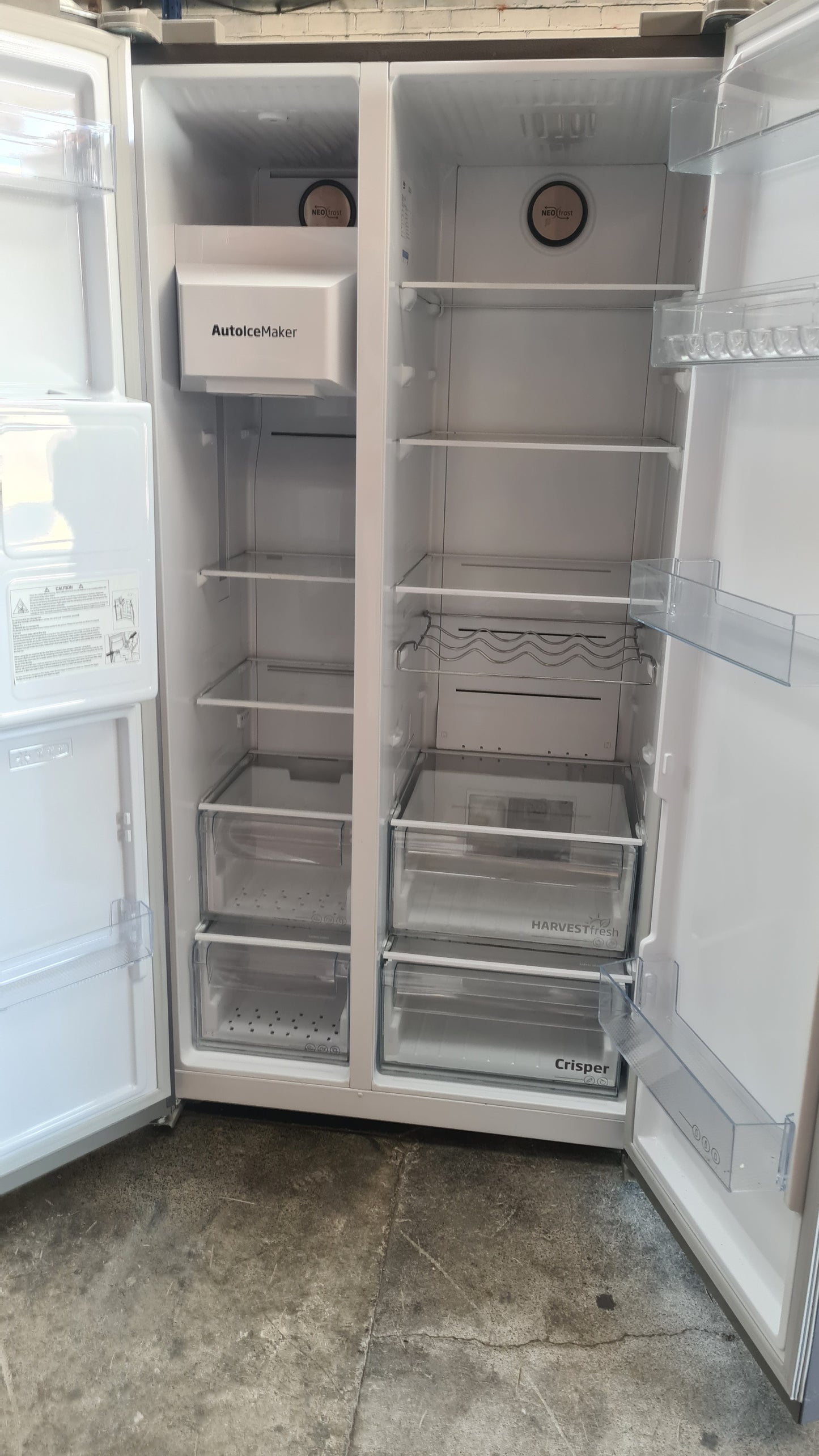 Beko HarvestFresh™ ASP342VPS Plumbed Frost Free American Fridge Freezer - Stainless Steel Effect