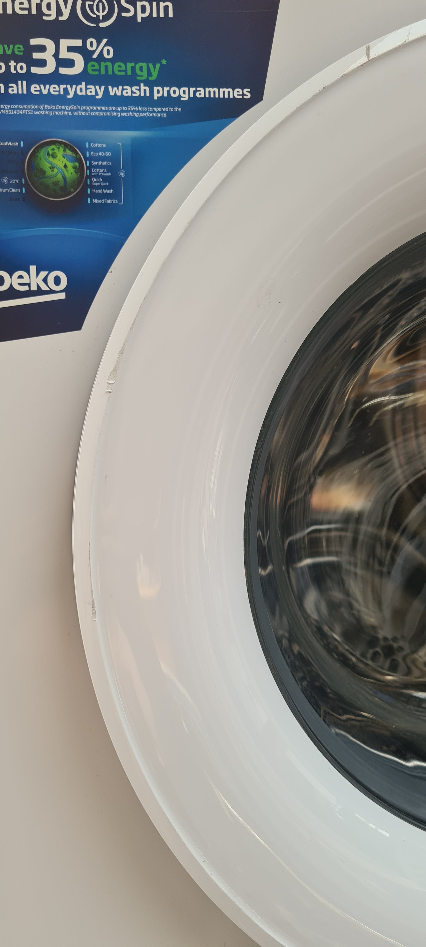 BEKO EnergySpin BM3WT3941W 9 kg 1400 Spin Washing Machine - White