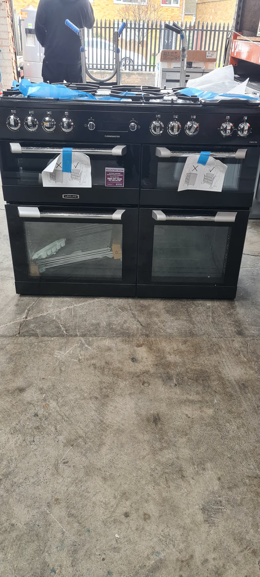 Leisure Cuisinemaster CS110F722K 110cm wide Dual Fuel Range Cooker with Gas Hob - Black - A/A/A Rated