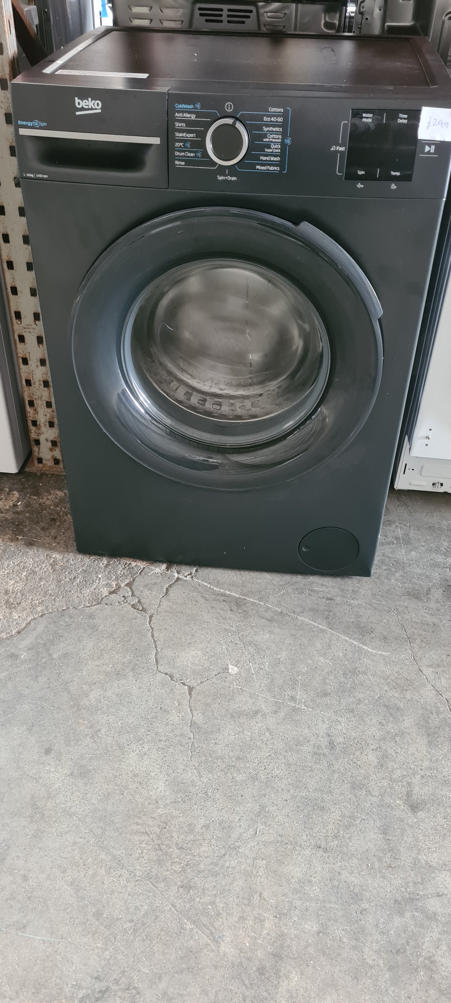 BEKO EnergySpin BM3WT31041A 10kg 1400 Spin Washing Machine - Anthracite