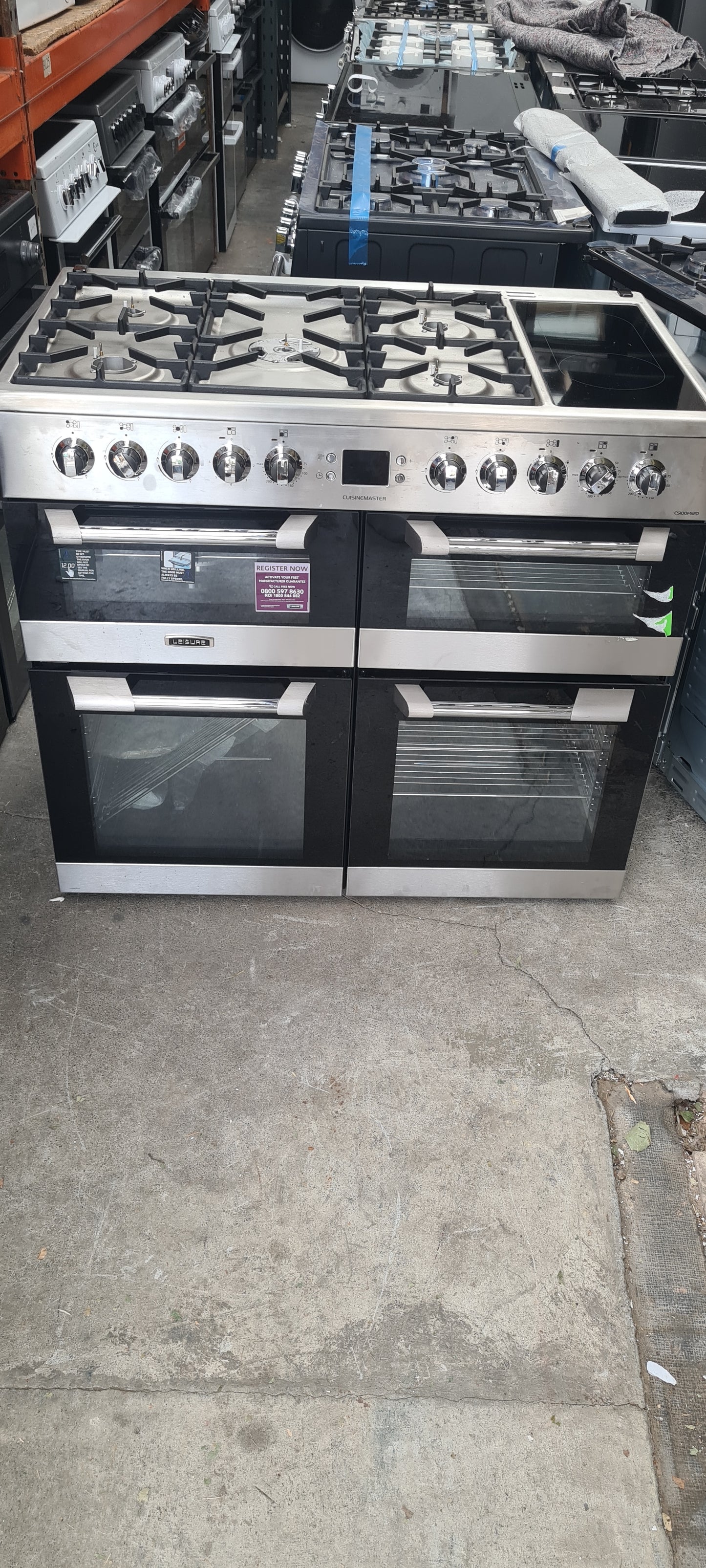 LEISURE Cuisinemaster CS100F520X Dual Fuel Range Cooker - Stainless Steel