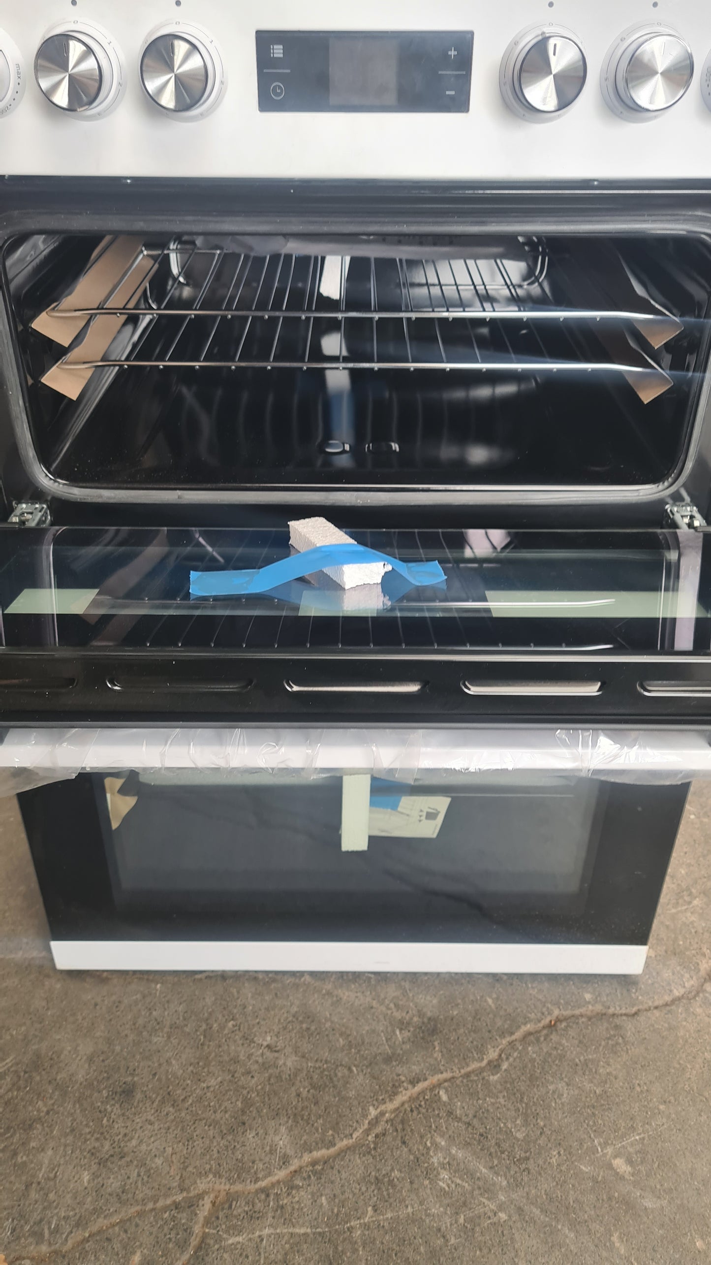 Beko KDC653W 60cm Double Oven Electric Cooker with Ceramic Hob - White - A/A Rated