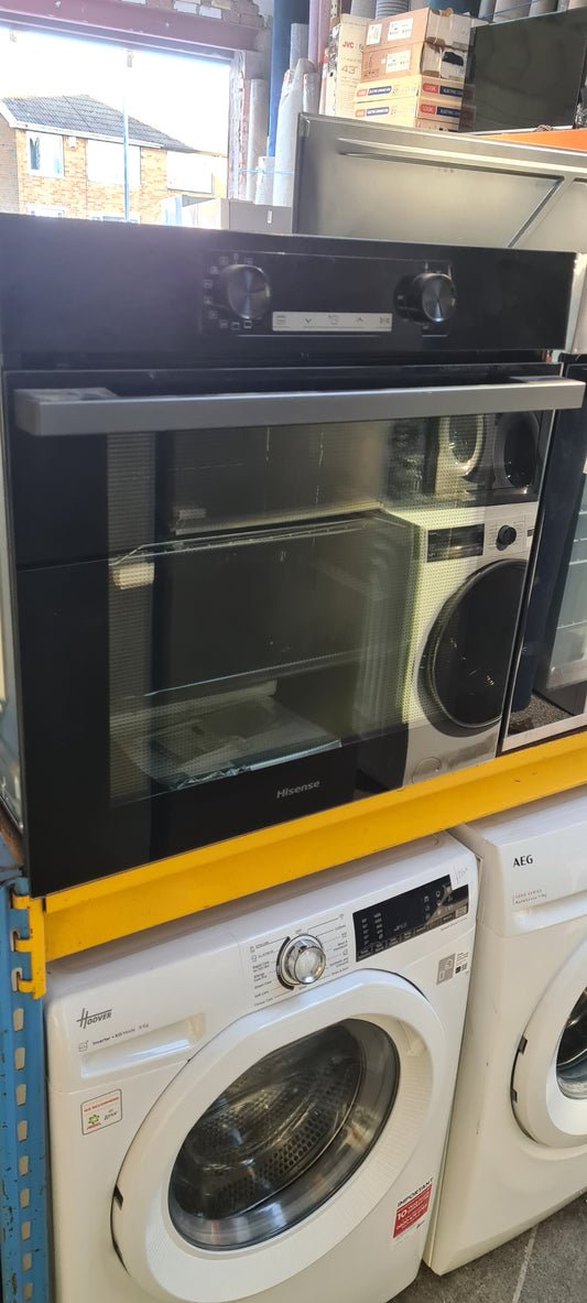 Hisense BI64211PB Built In Electric Single Oven with Pyrolytic Cleaning - Black - A+ Rated