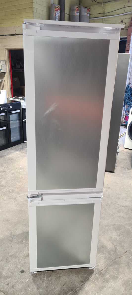 Beko BCFD473 178cm 70/30 Integrated Frost Free Fridge Freezer with Sliding Door Hinge - White