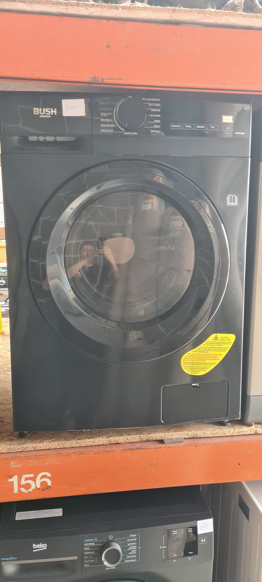 Bush WDSAA86B 8/6KG 1400 Spin Washer Dryer - Black