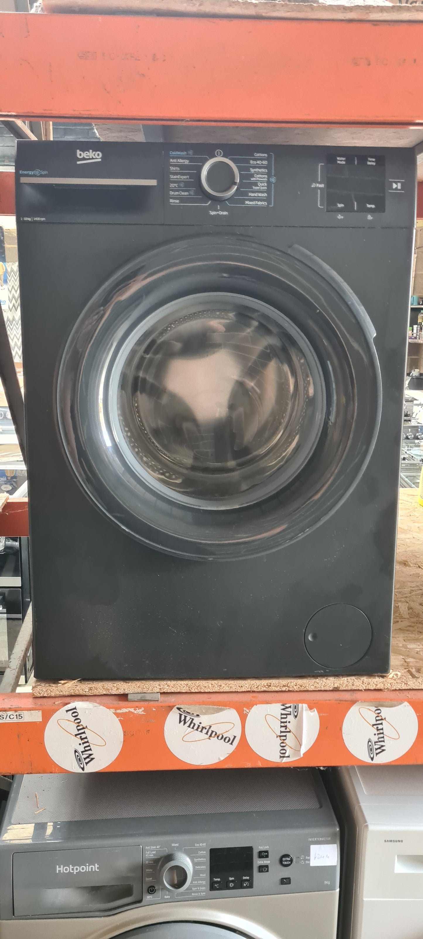 BEKO EnergySpin BM3WT31041A 10kg 1400 Spin Washing Machine - Anthracite