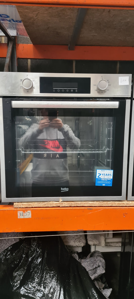 Beko 60cm Electric 72 Litre AeroPerfect Fan Single Oven - Stainless Steel - BBIF16300X