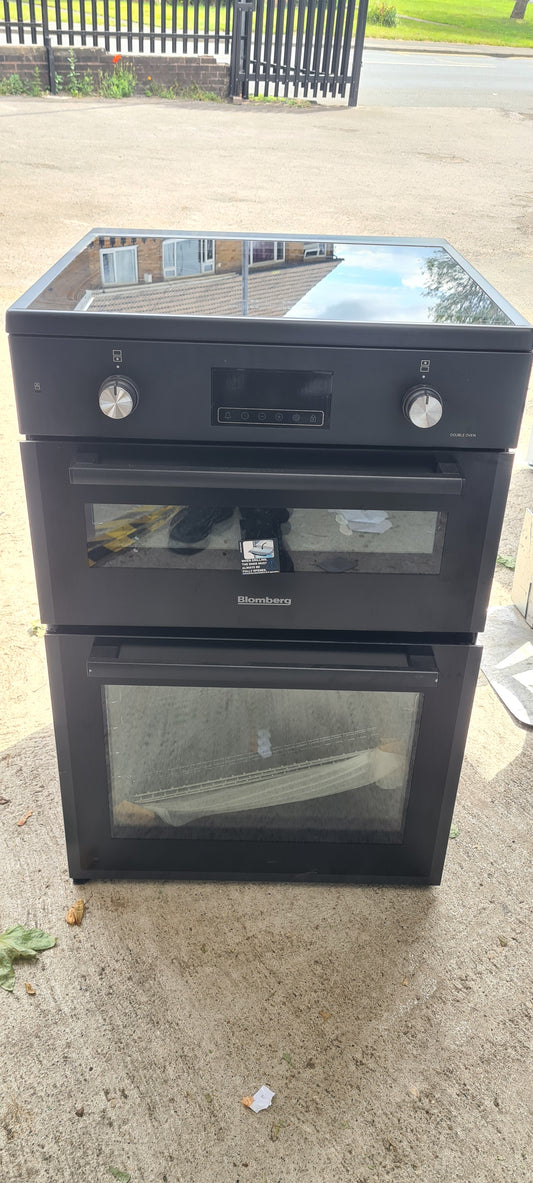 Blomberg HIRN651N 60cm Double Oven Electric Cooker with Induction Hob - Anthracite