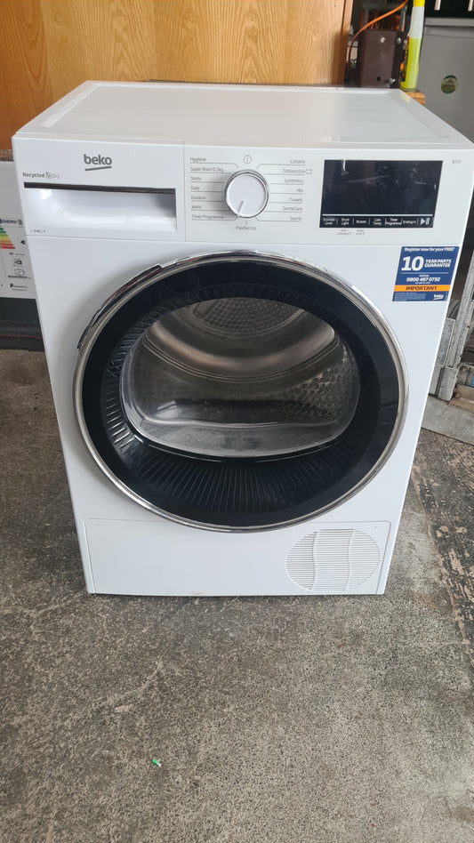 Beko B3T4911DW 9Kg Condenser Tumble Dryer - White - B Rated