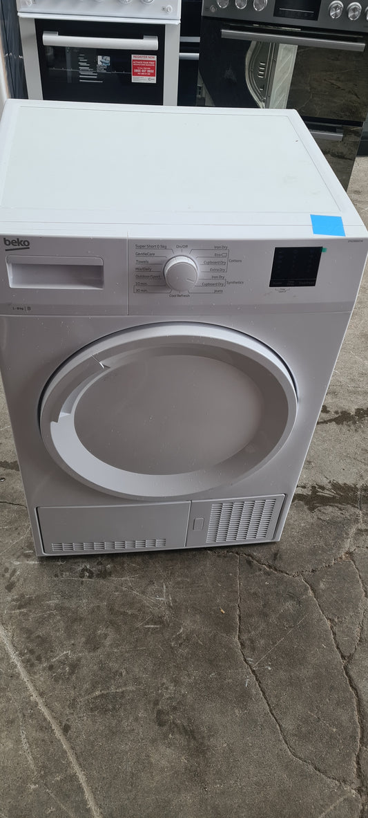 Beko DTKCE80021W 8Kg Condenser Tumble Dryer - White - B Rated