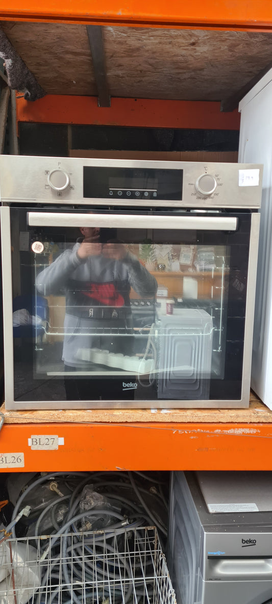 Beko 60cm Electric 72 Litre AeroPerfect Fan Single Oven - Stainless Steel - BBIF16300X