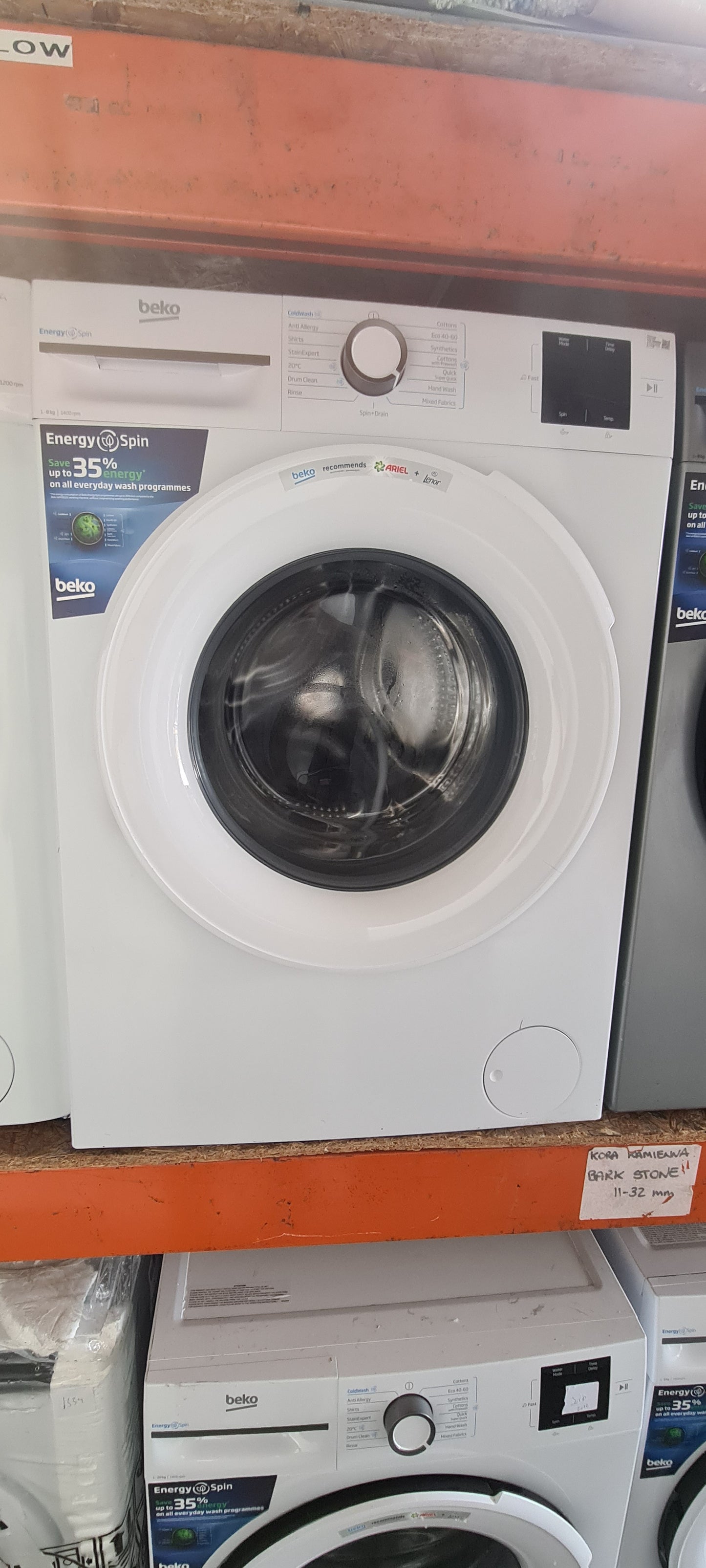 BEKO EnergySpin BM3WT3841W 8 kg 1400 Spin Washing Machine - White