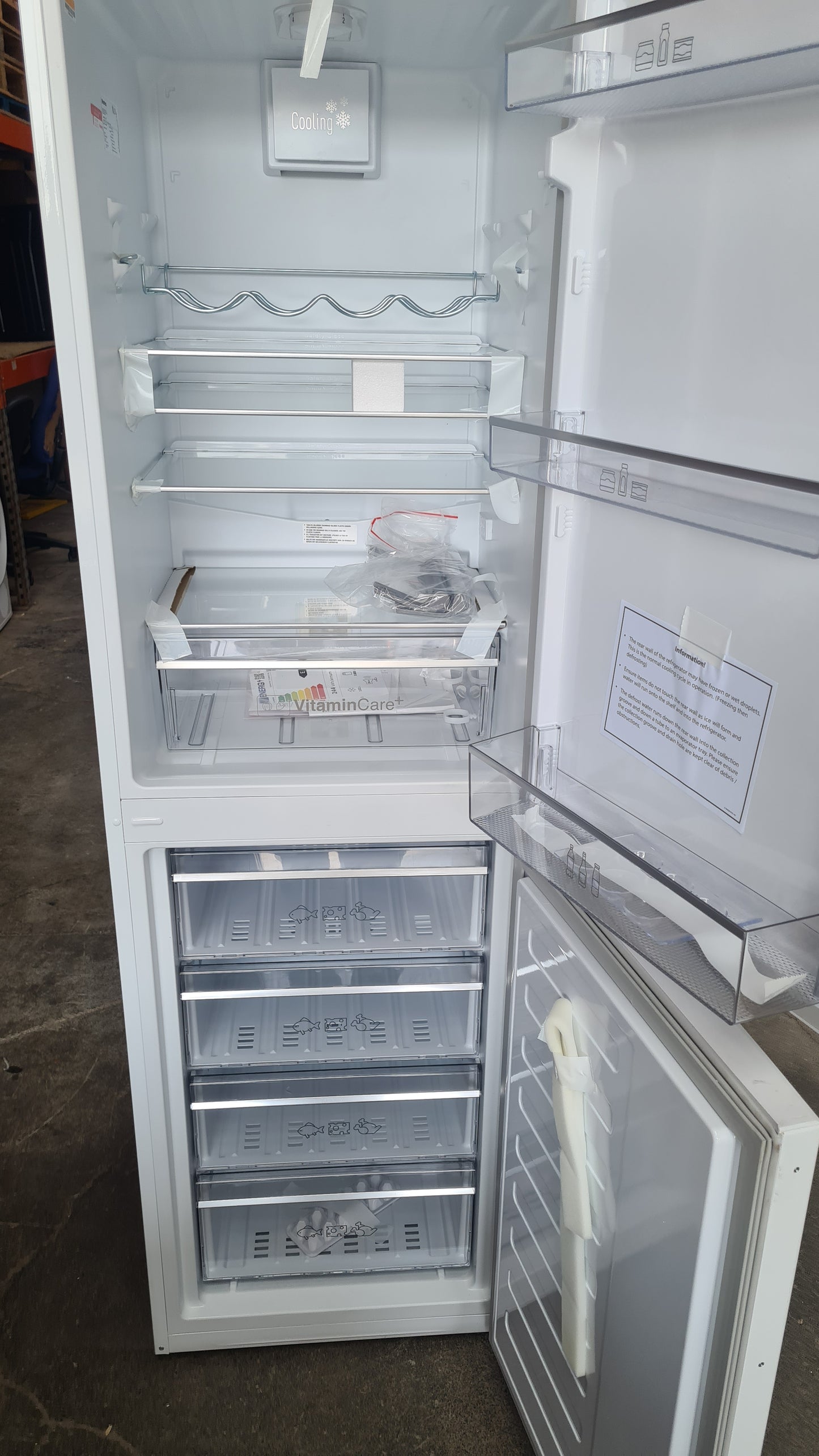 Beko Frost Free Fridge Freezer, 50/50, White