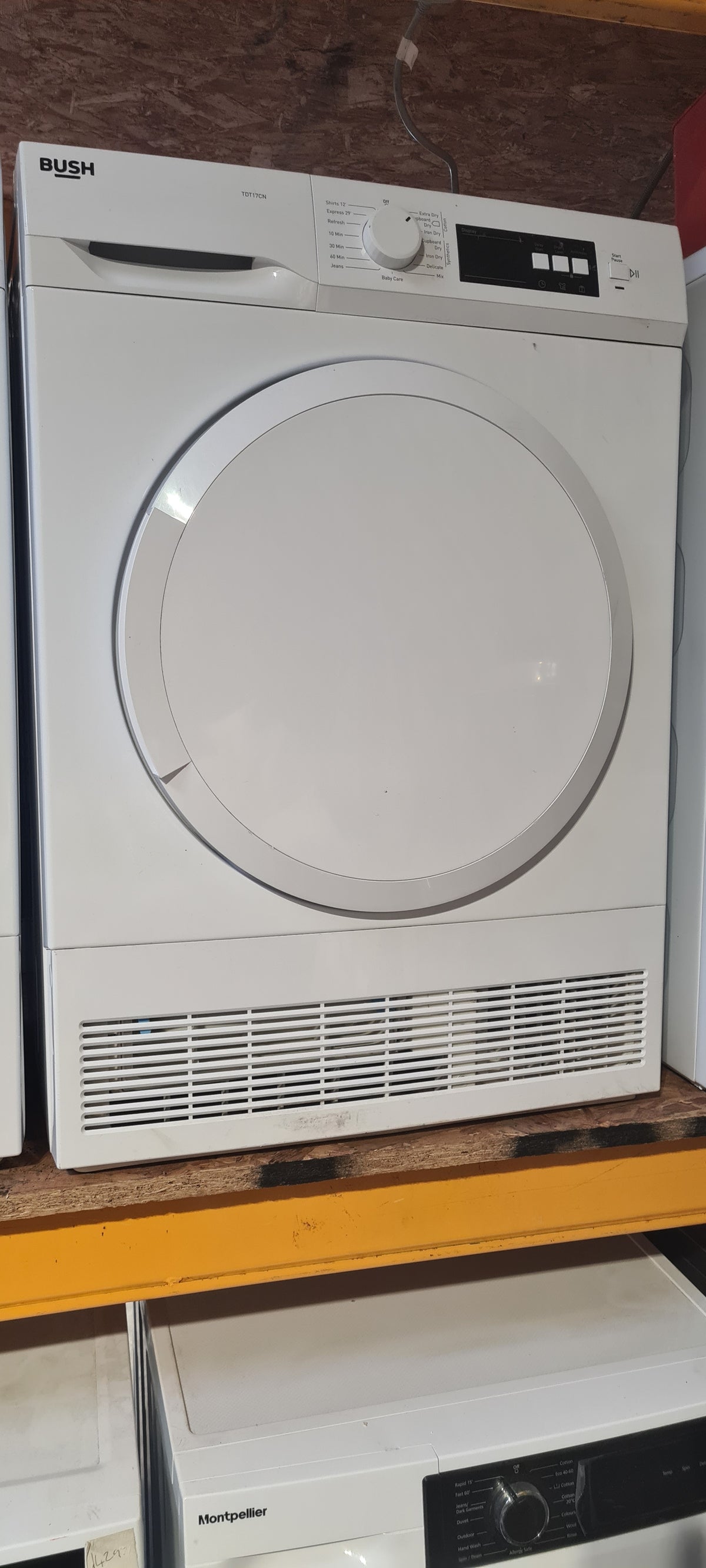 Bush TDT17CN 7KG Condenser Tumble Dryer - White Ex display May have marks