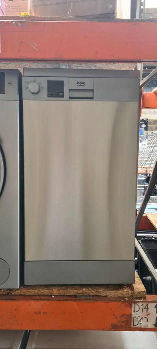 BEKO DVS04X20X Slimline Dishwasher - Stainless Steel