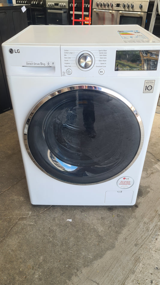 LG TurboWash with Direct Drive FH4U2VCN2 9 kg 1400 Spin Washing Machine - White RECONDITIONED