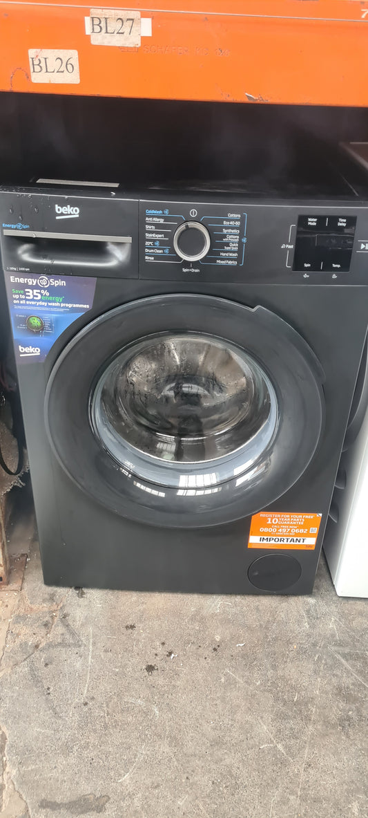 BEKO EnergySpin BM3WT31041A 10kg 1400 Spin Washing Machine - Anthracite