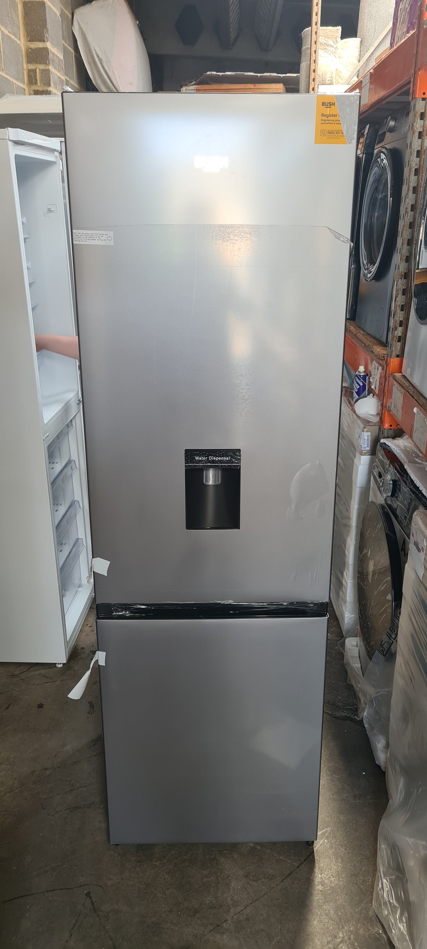 Bush ME55180FFWTDS Freestanding Fridge Freezer - Silver