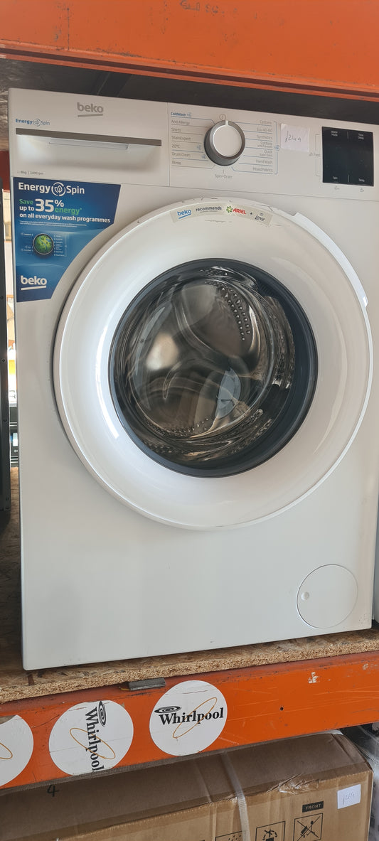 BEKO EnergySpin BM3WT3841W 8 kg 1400 Spin Washing Machine - White