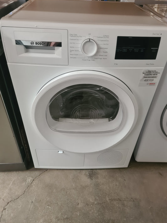BOSCH Series 4 WTH85225GB 8 kg Heat Pump Tumble Dryer - White