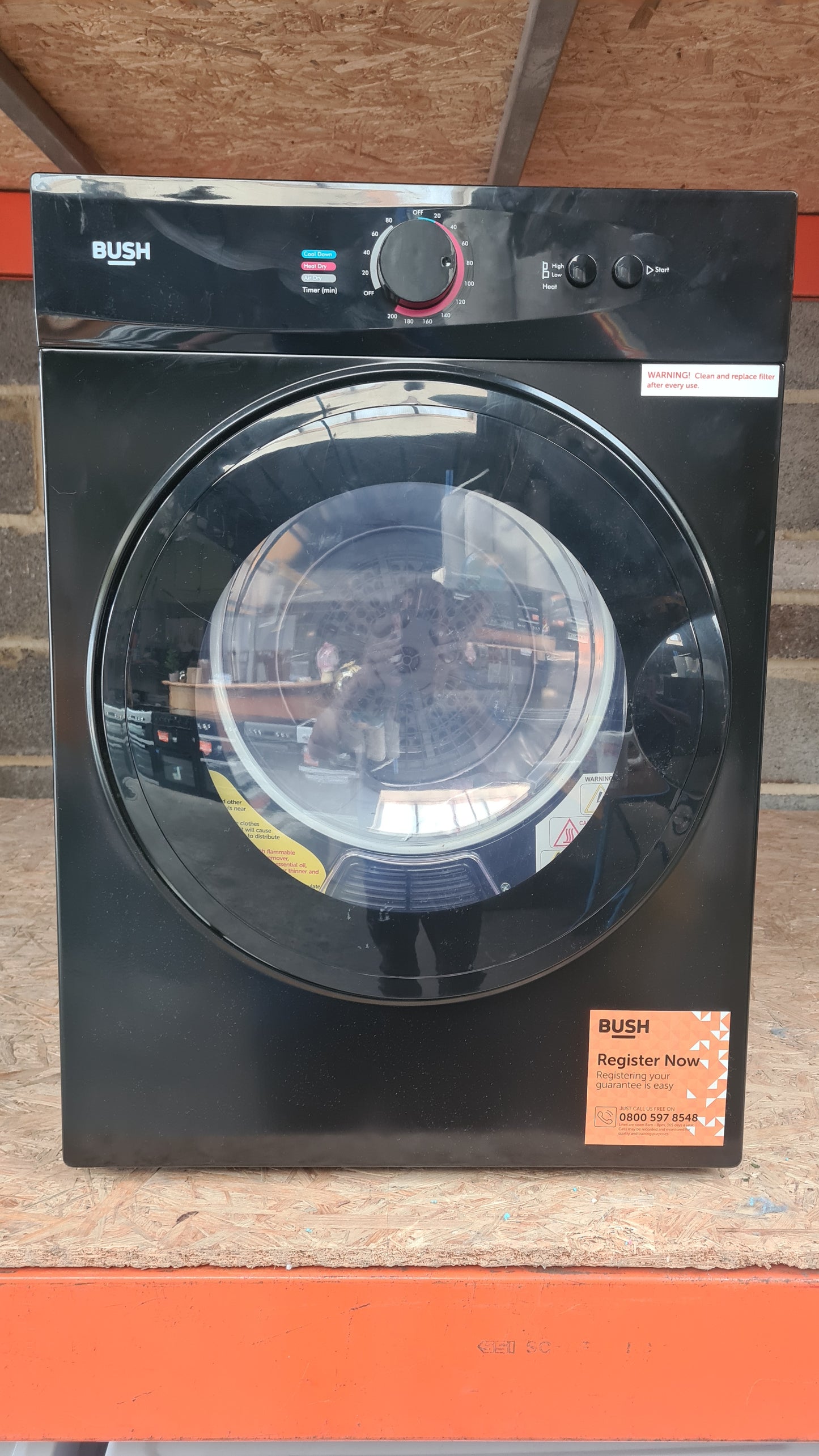 Bush TD3CNBB 3KG Vented Tumble Dryer - Black