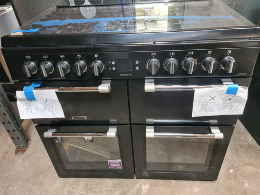 LEISURE Chefmaster CC100F521K 100 cm Dual Fuel Range Cooker - Black