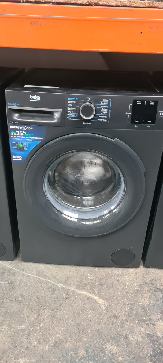 BEKO EnergySpin BM3WT31041A 10kg 1400 Spin Washing Machine - Anthracite