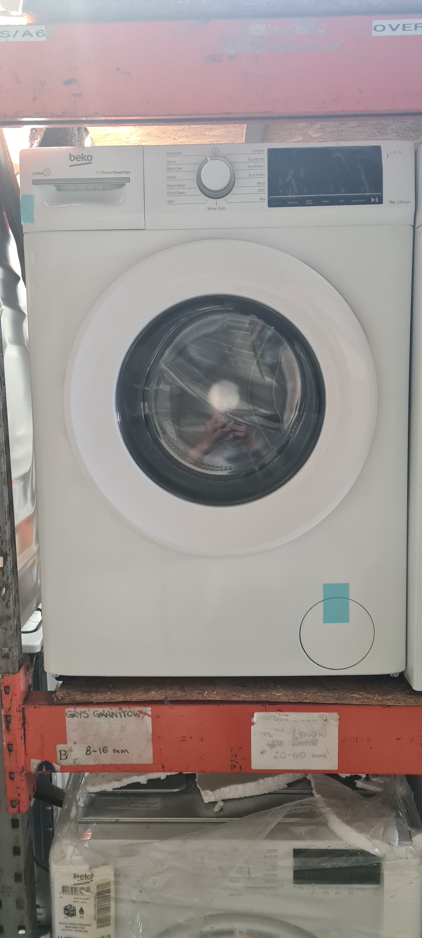 Beko BW1O3721W 7kg Washing Machine with 1200 rpm - White - A Rated