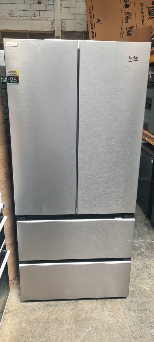 Beko HarvestFresh™ GNE4543VPX Multi-door American Fridge Freezer - Stainless Steel