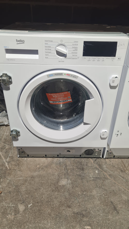 BEKO WTIK94121F Integrated WiFi-enabled 9 kg 1400 Spin Washing Machine - White