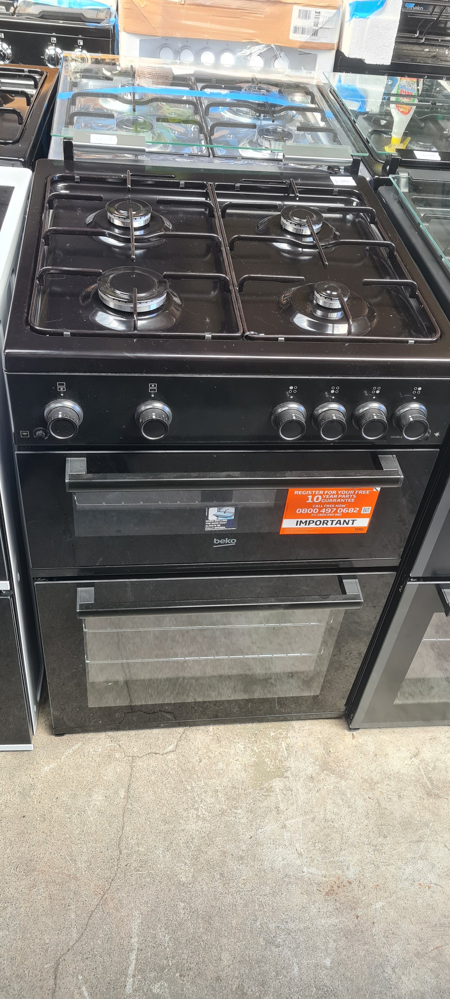 BEKO Pro FDG6201K 60 cm Gas Cooker - Black