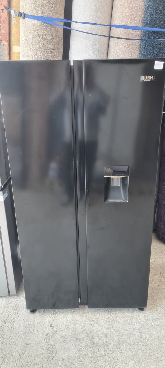 Bush MSBSWTDB23E American Fridge Freezer - Black