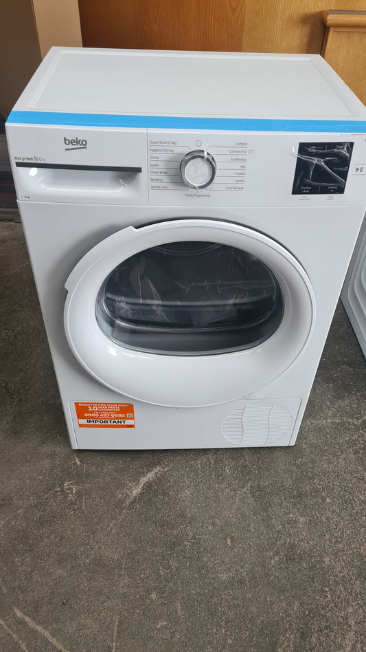 Beko BMN3T3823W 8kg Heat Pump Tumble Dryer - White