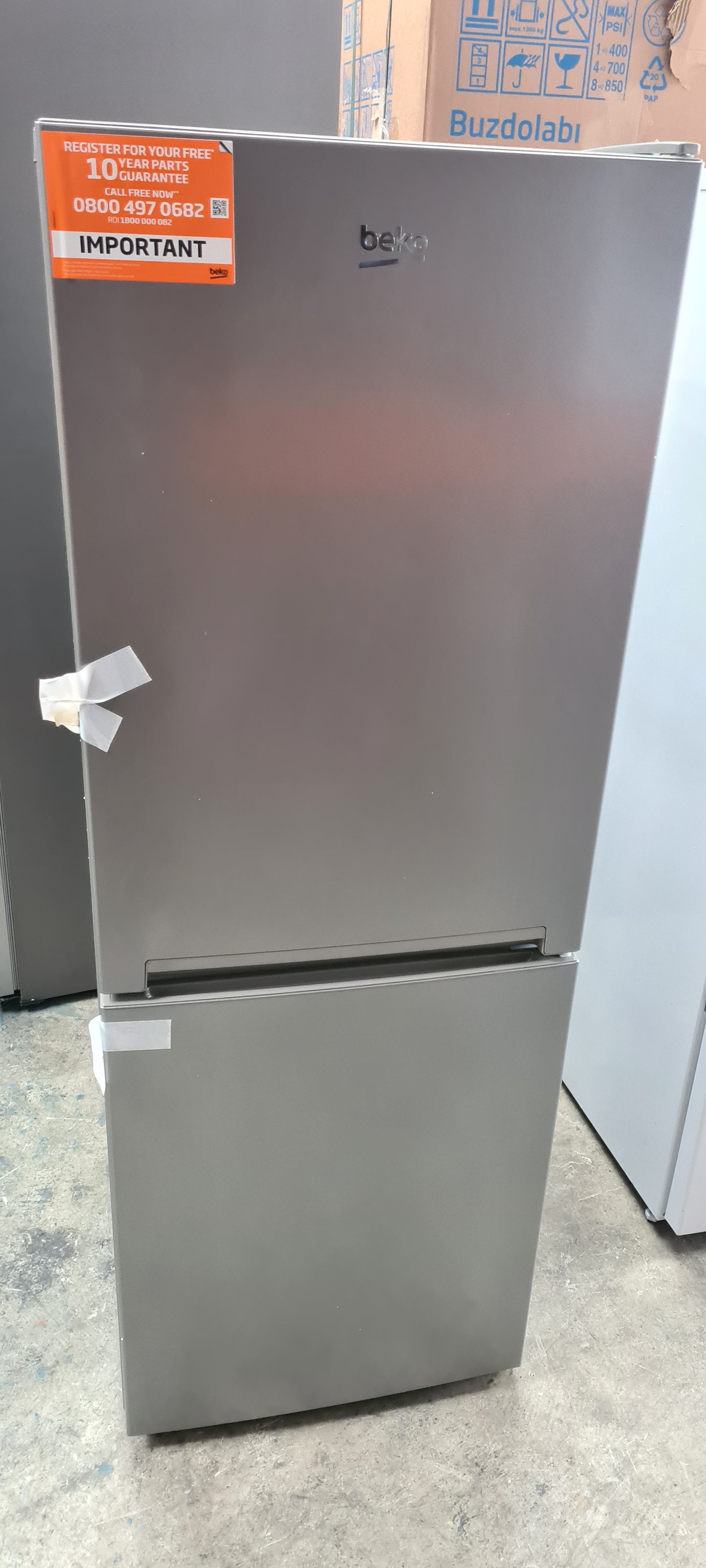Beko CFG4552S 153cm 50/50 Small Frost Free Fridge Freezer - Silver